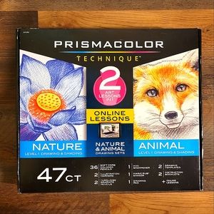 Prismacolor Technique, Art Supplies & Digital Art Lessons, Level 1 Bundle, 47 ct